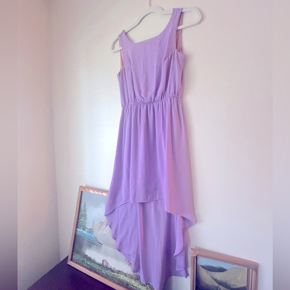 Everly High-Low Dress Lilac